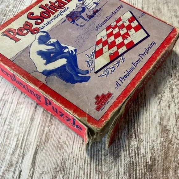 Vintage Peg Solitaire Game - Picture 3 of 12